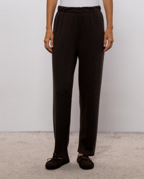 The Row Parvi brown cashmere pants R000705Y1026
