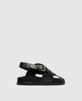 Dolce&Gabbana Black leather sandals A80568A0118