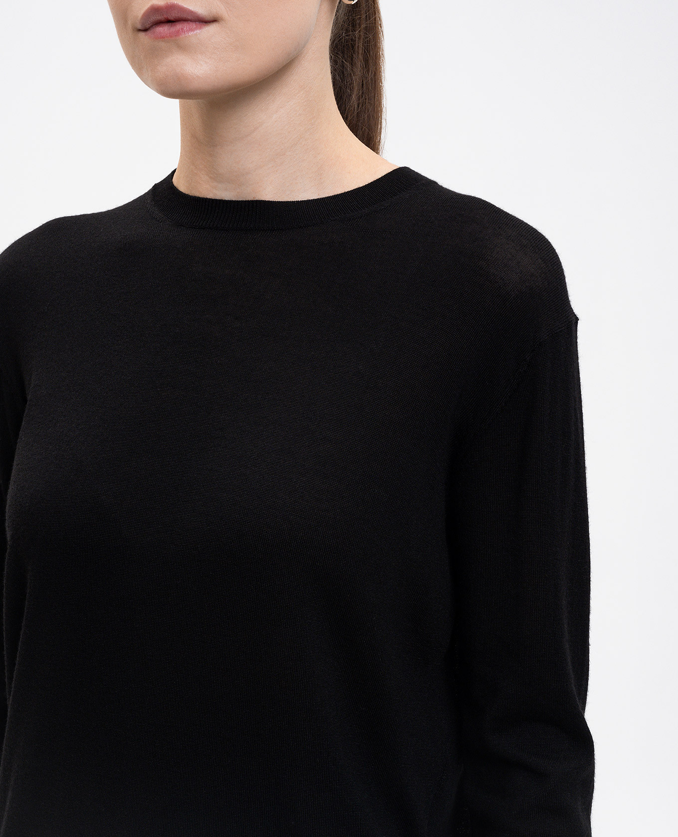 Black wool and silk jumper Toteme 5