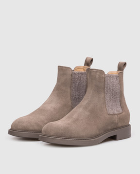 Doucal's Brown suede chelsea boots DD8923BRUGUF252