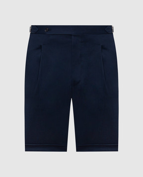 Pini Parma Blue shorts with lapels TRBERBL