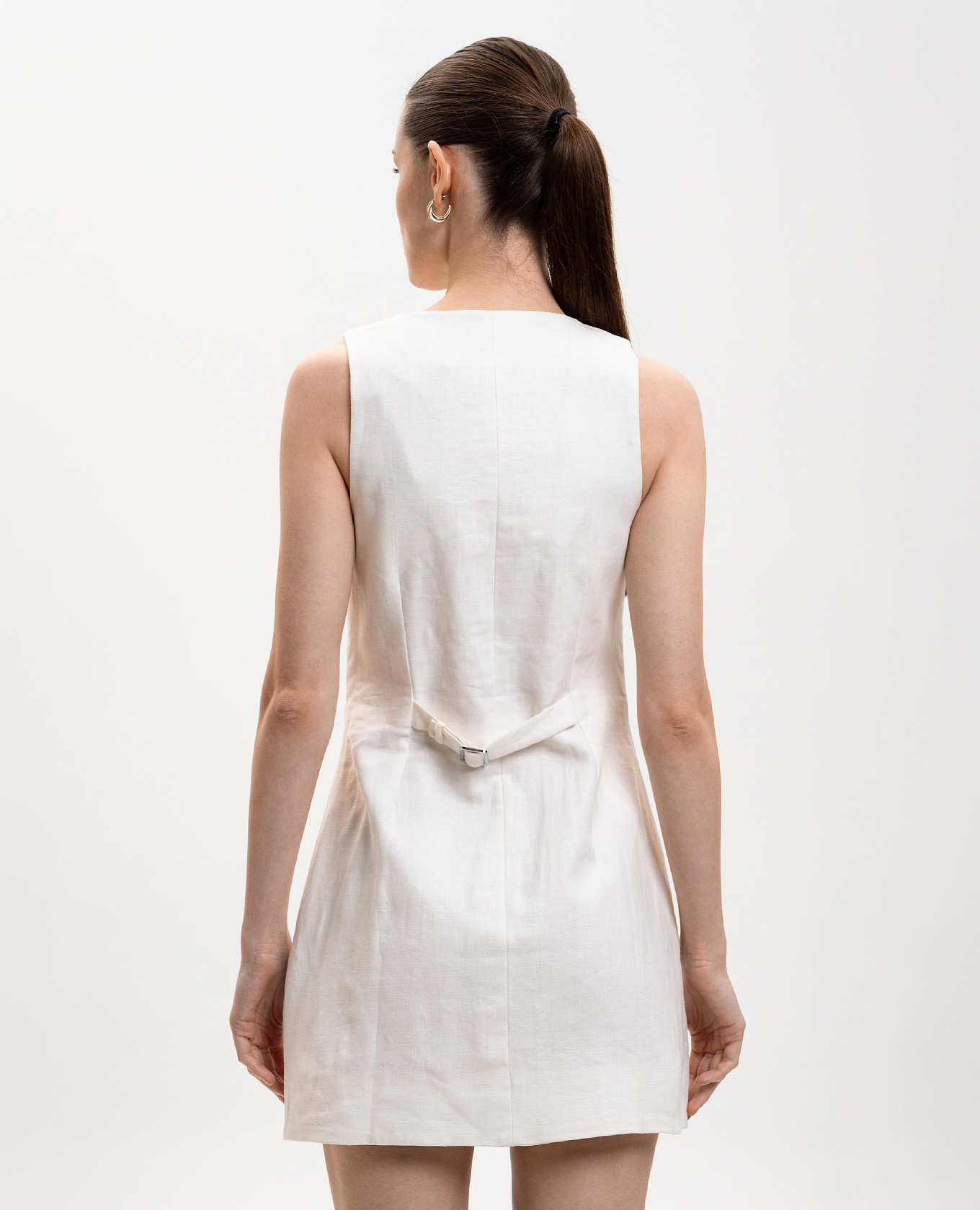 

White Jaques linen mini dress Faithfull