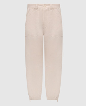 Brunello Cucinelli Beige linen pants MH255S2470