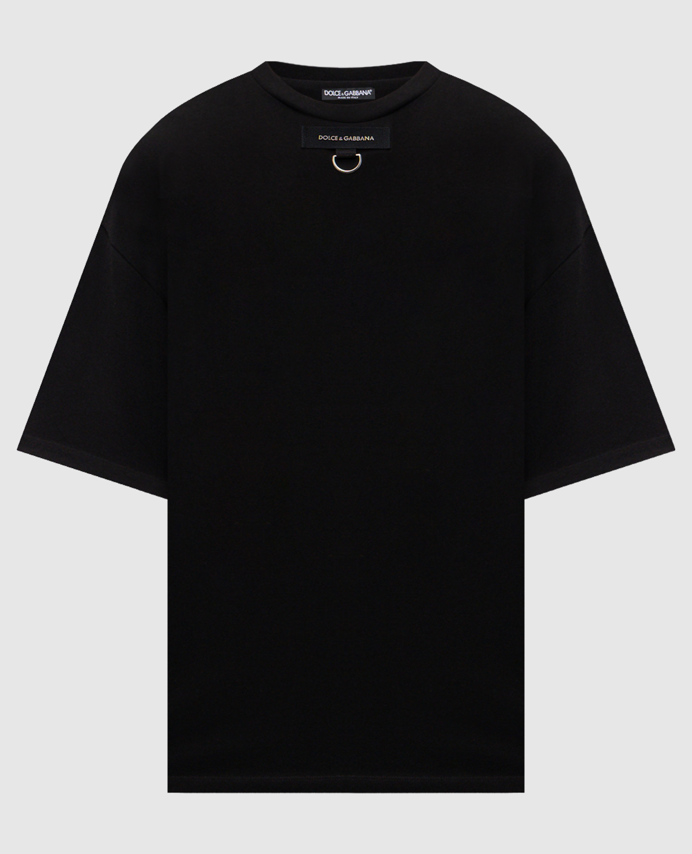Black T-shirt with logo patch Dolce&Gabbana