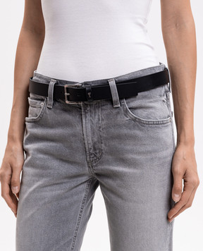 Ami Paris Black leather belt Paris Paris UBL205AL0140w