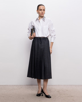Fabiana Filippi White shirt with beads CAD216F416M269