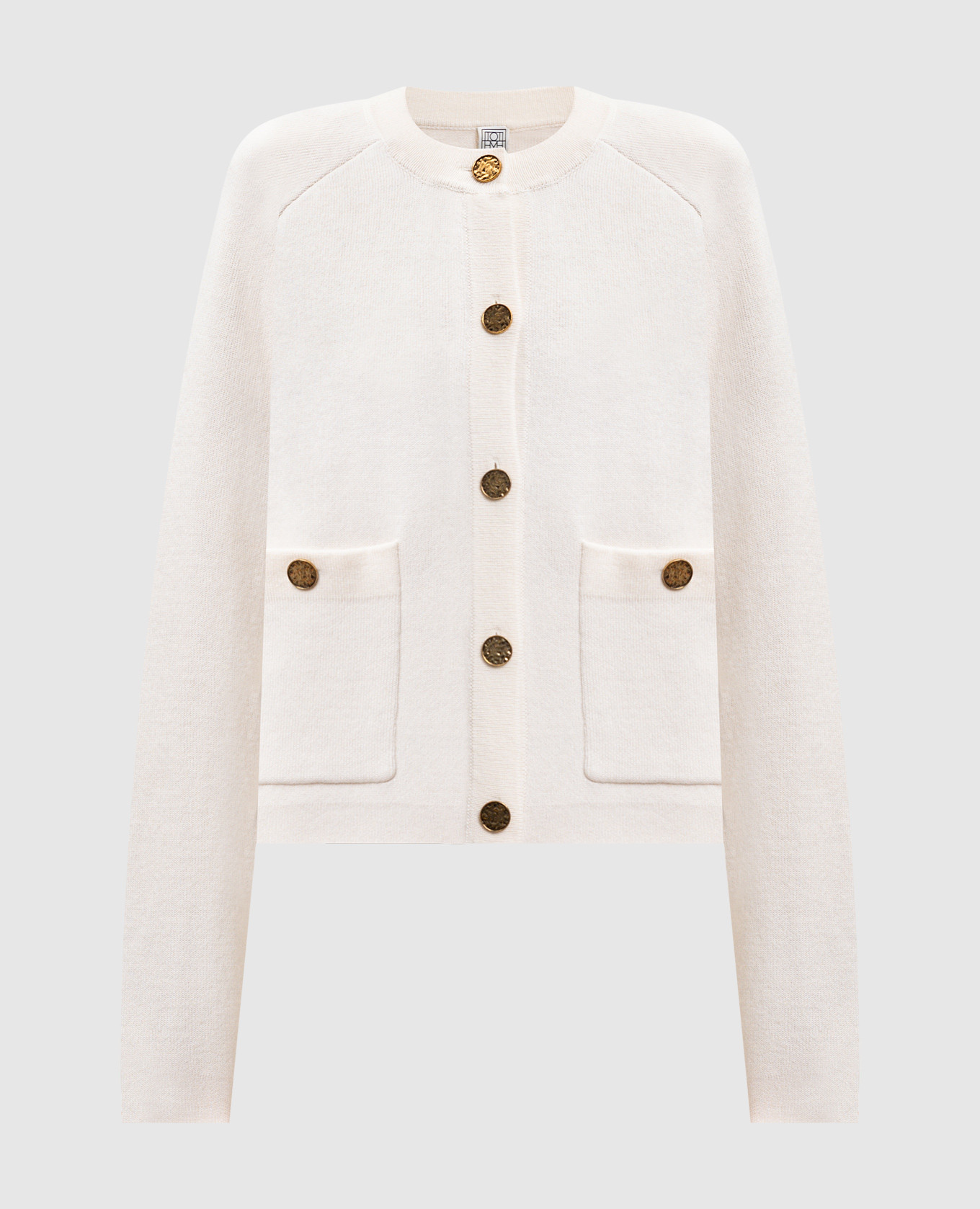 

White wool and cashmere cardigan Toteme