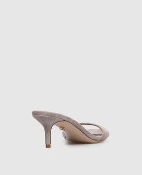 Babe Pay Pls Gray suede mules 274503ZA