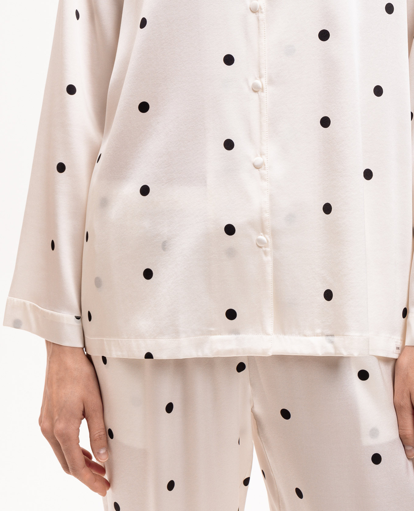 

Ivory silk polka dot pajamas Dore & Rose, Beige