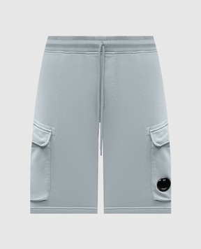 C.P. Company Blue shorts with logo MSB741A110044R