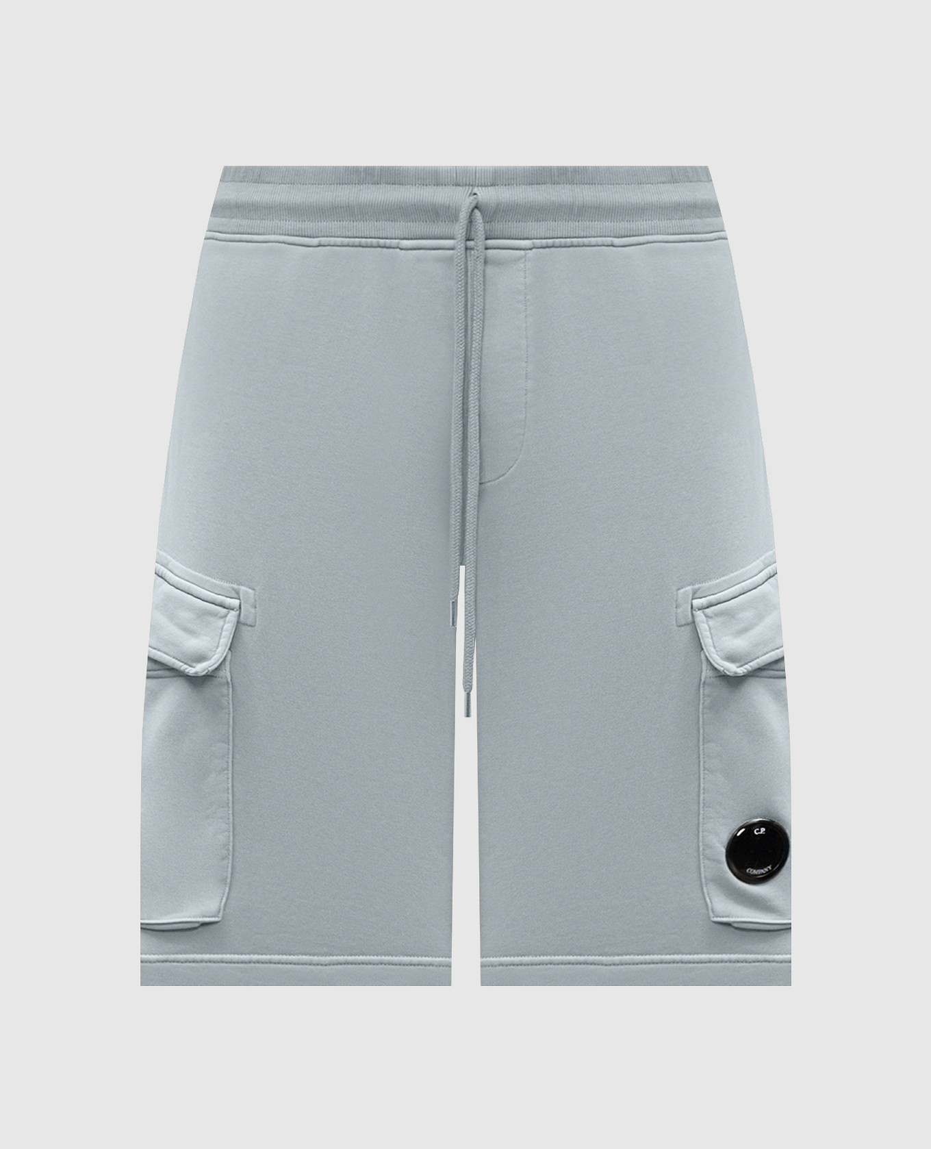Blue shorts with logo