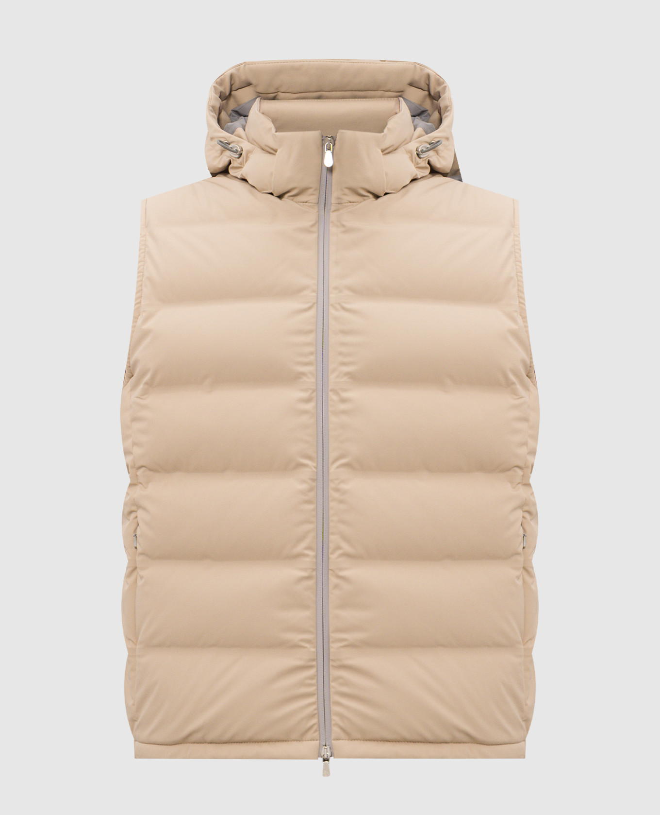 Beige down vest