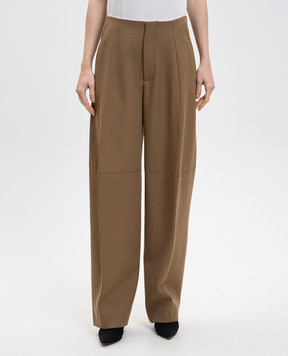Victoria Beckham Brown wool pants 1425WTR006632C
