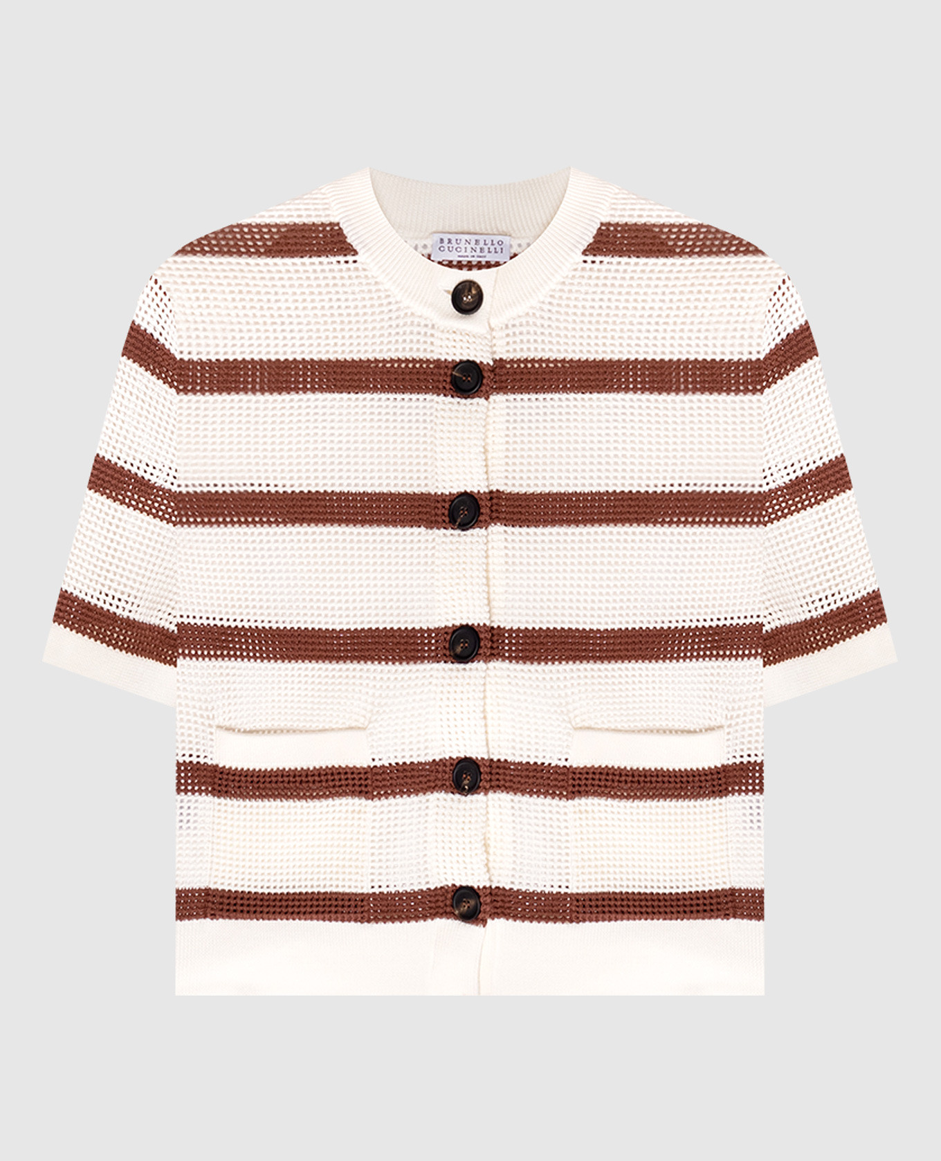 

White striped cardigan Brunello Cucinelli