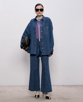 Valentino Blue flared jeans 8B3DD21K9YA