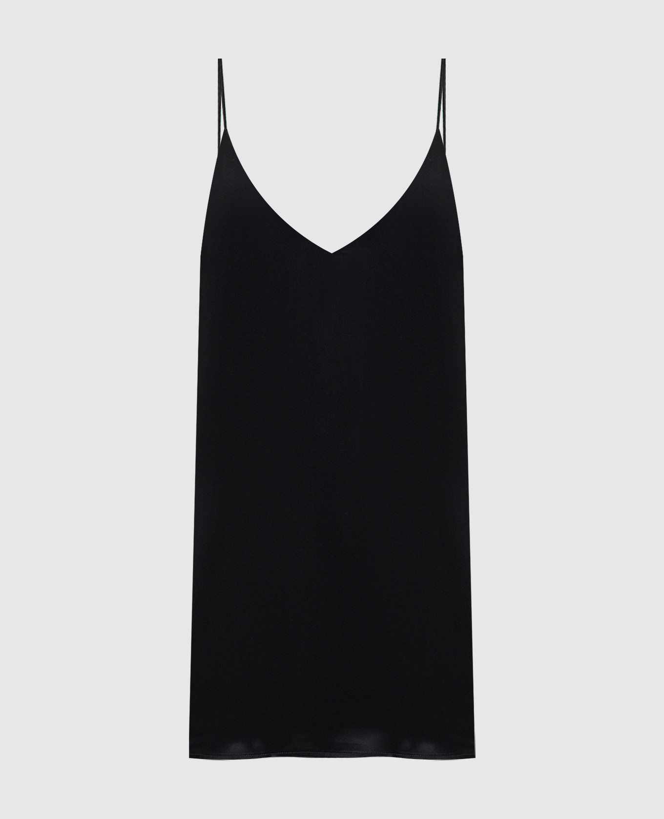 Black silk top