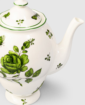 Geminiano Cozzi 1765 White porcelain coffee pot Rosa Rosae SKBBU3419019