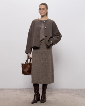 Max Mara Weekend PALCHI brown sweater with wool and silk WKDPALCHI