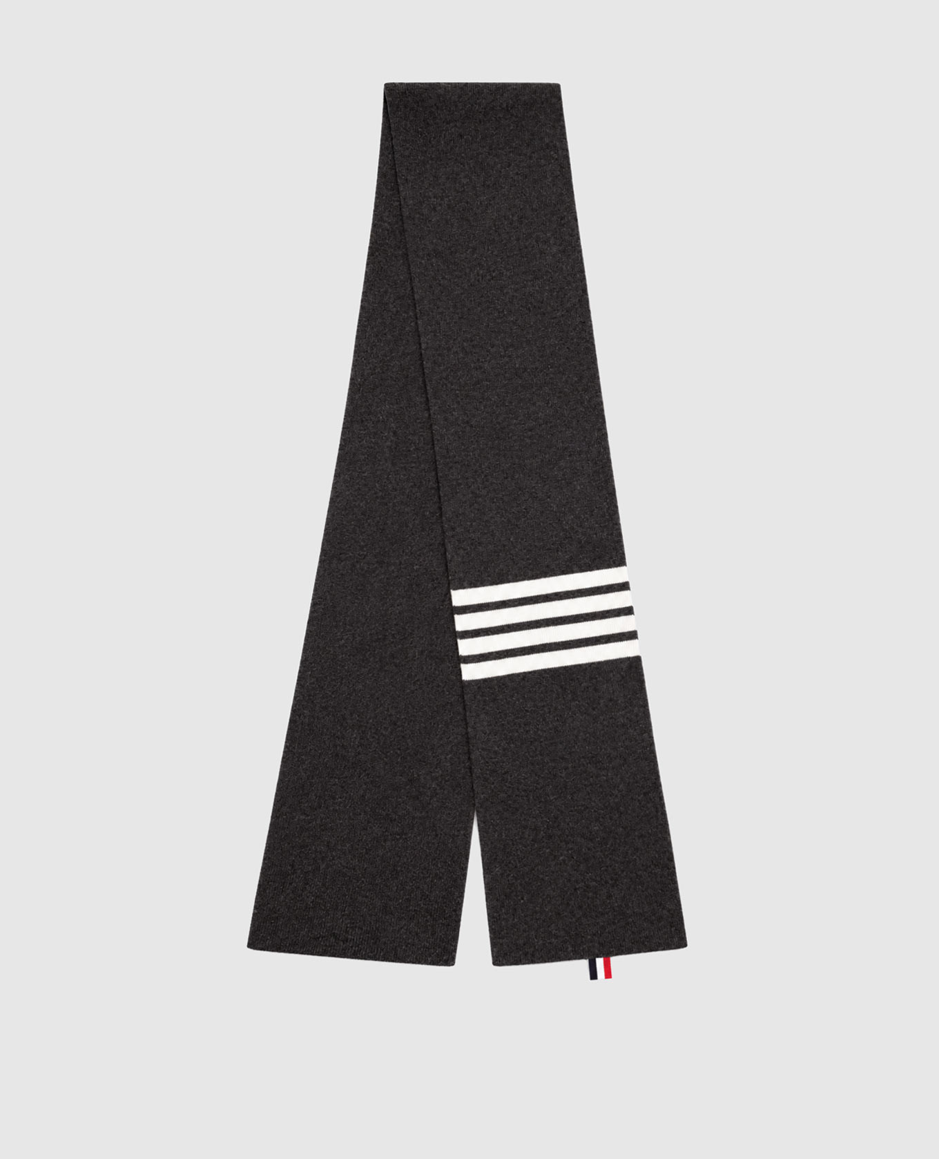 Dark gray cashmere scarf