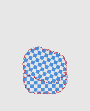 Bitossi Home Set of blue checkered placemats DAM00003