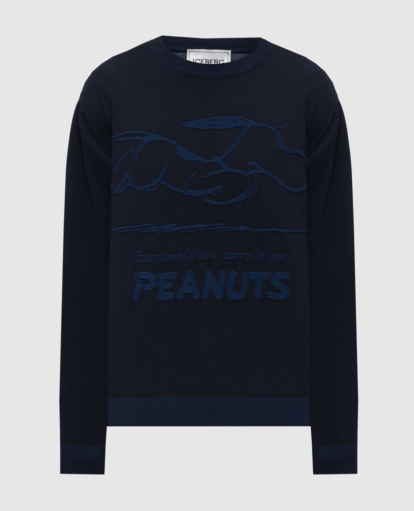 Blue jumper with a pattern