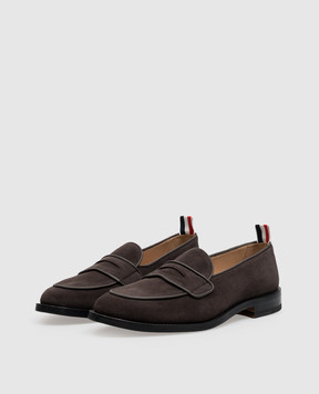 Thom Browne Brown suede loafers FFF182AL0037