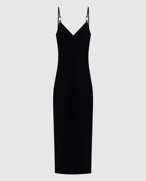 Versace Black midi dress with slit 10185861A12699