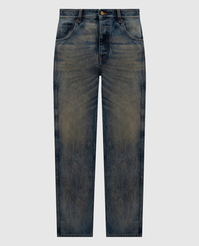 Balmain Blue jeans with a vintage effect HH1ML138DG10