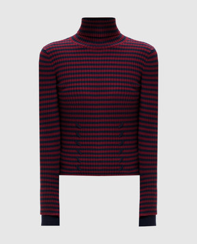 Twinset Burgundy striped golf 262AP3250