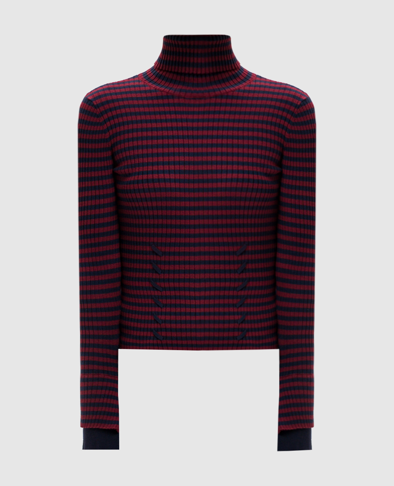 Burgundy striped golf