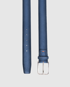 Santoni Blue suede belt CM40VC003C07EACD