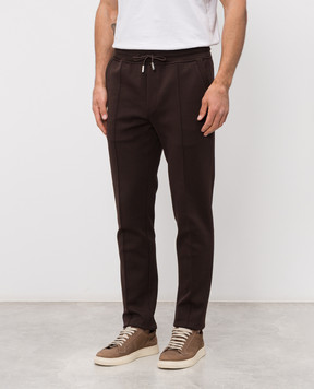 MooRER Brown CRISPIN sweatpants CRISPINPANTALONEIT