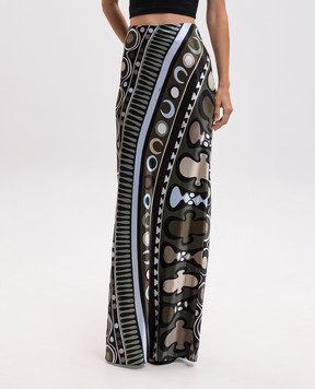 PUCCI Soleil print silk skirt 6HRW066H888