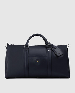 Doucal's Blue leather travel bag DB002303UT972