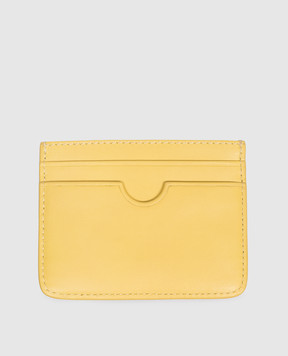Ami Paris Yellow leather cardholder USL702AL0138