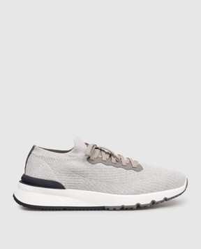 Brunello Cucinelli Grey sneakers with logo MZUPMBO252