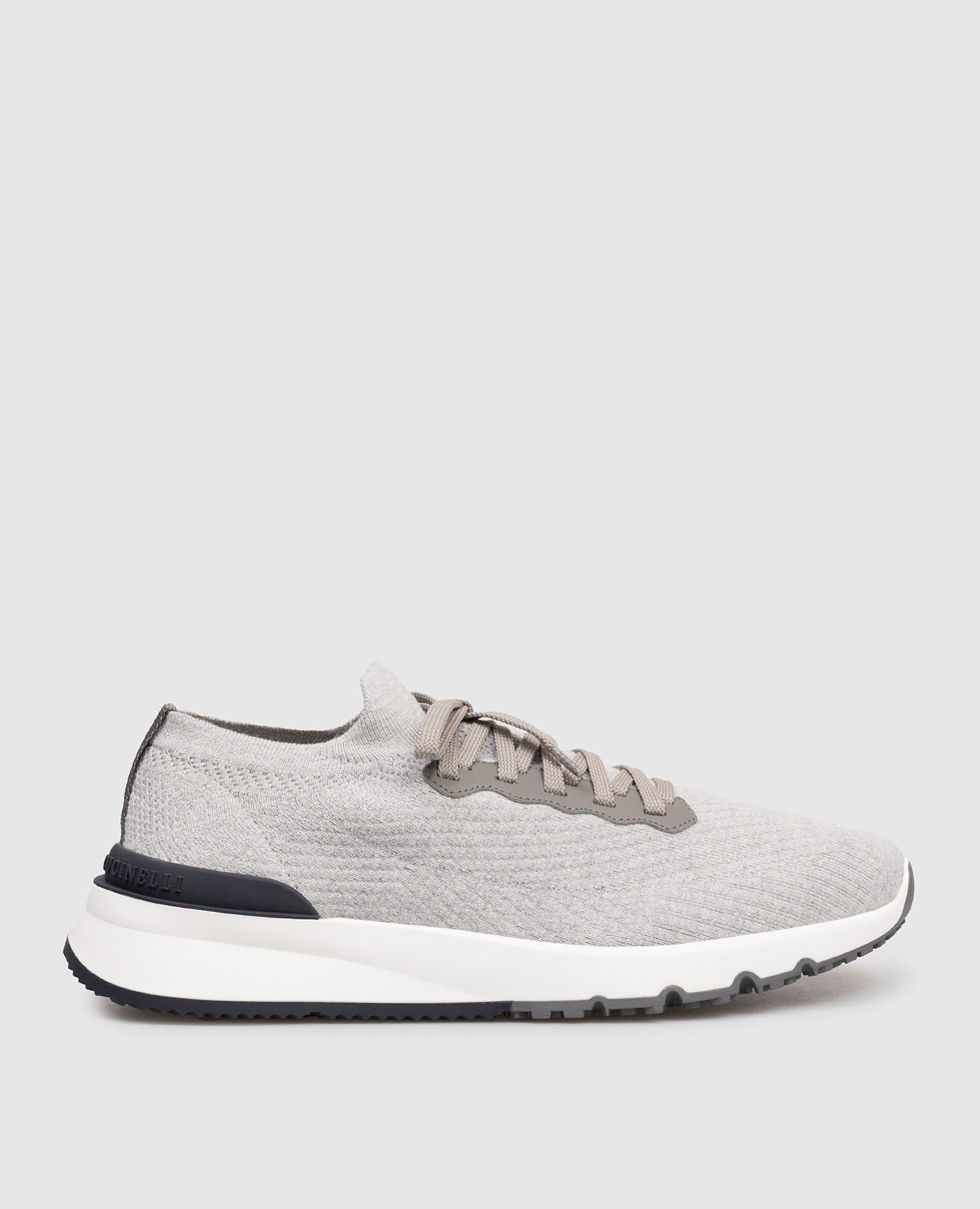 Grey sneakers with logo