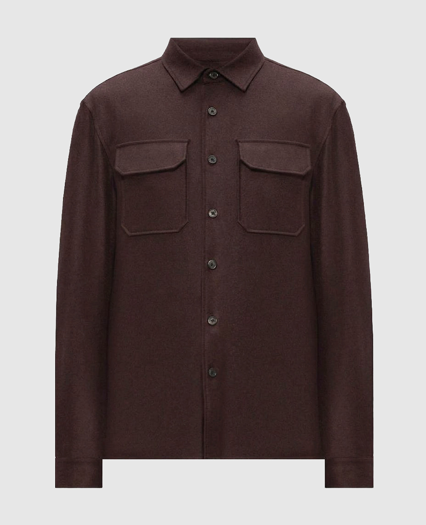 Burgundy wool shirt