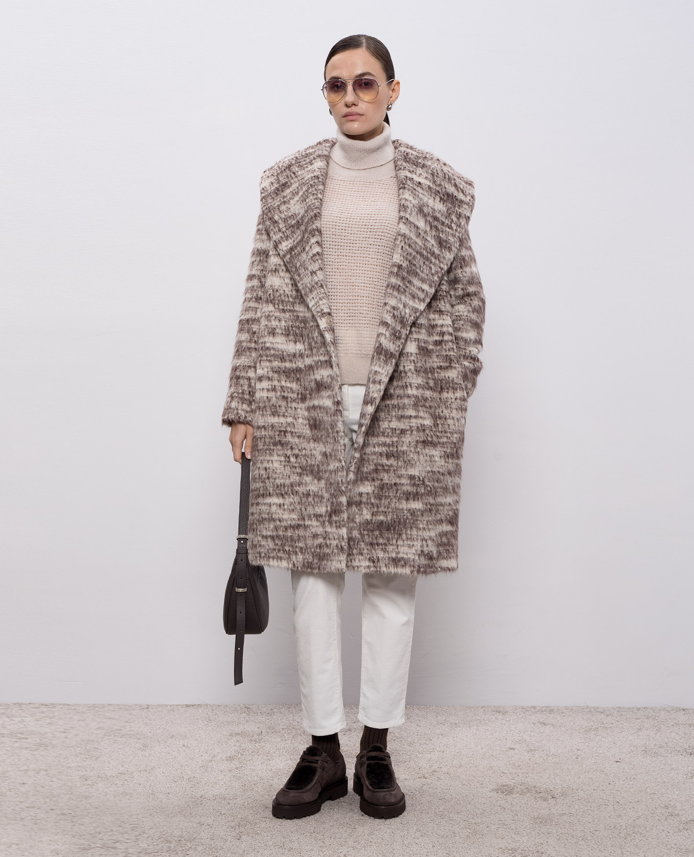 

White corduroy pants with logo Peserico