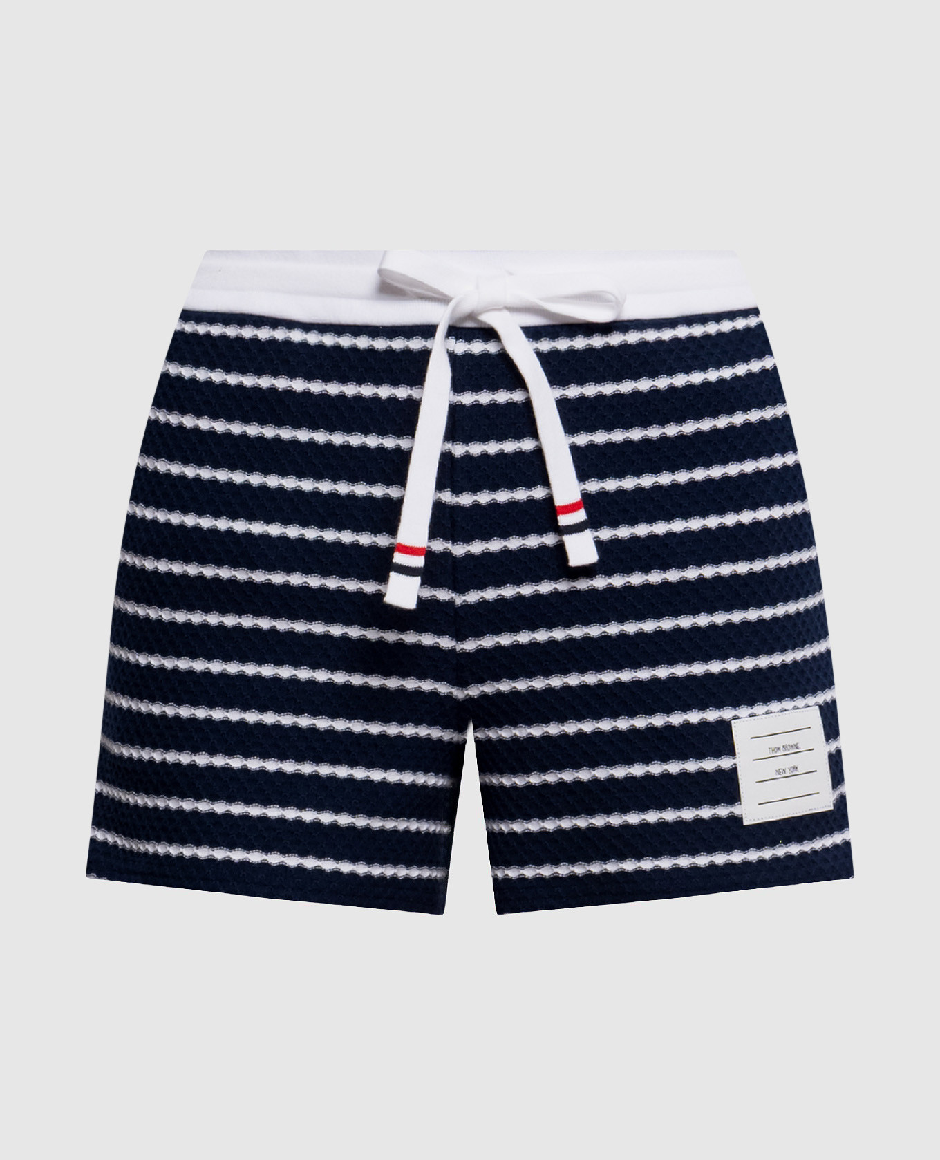 Blue striped shorts