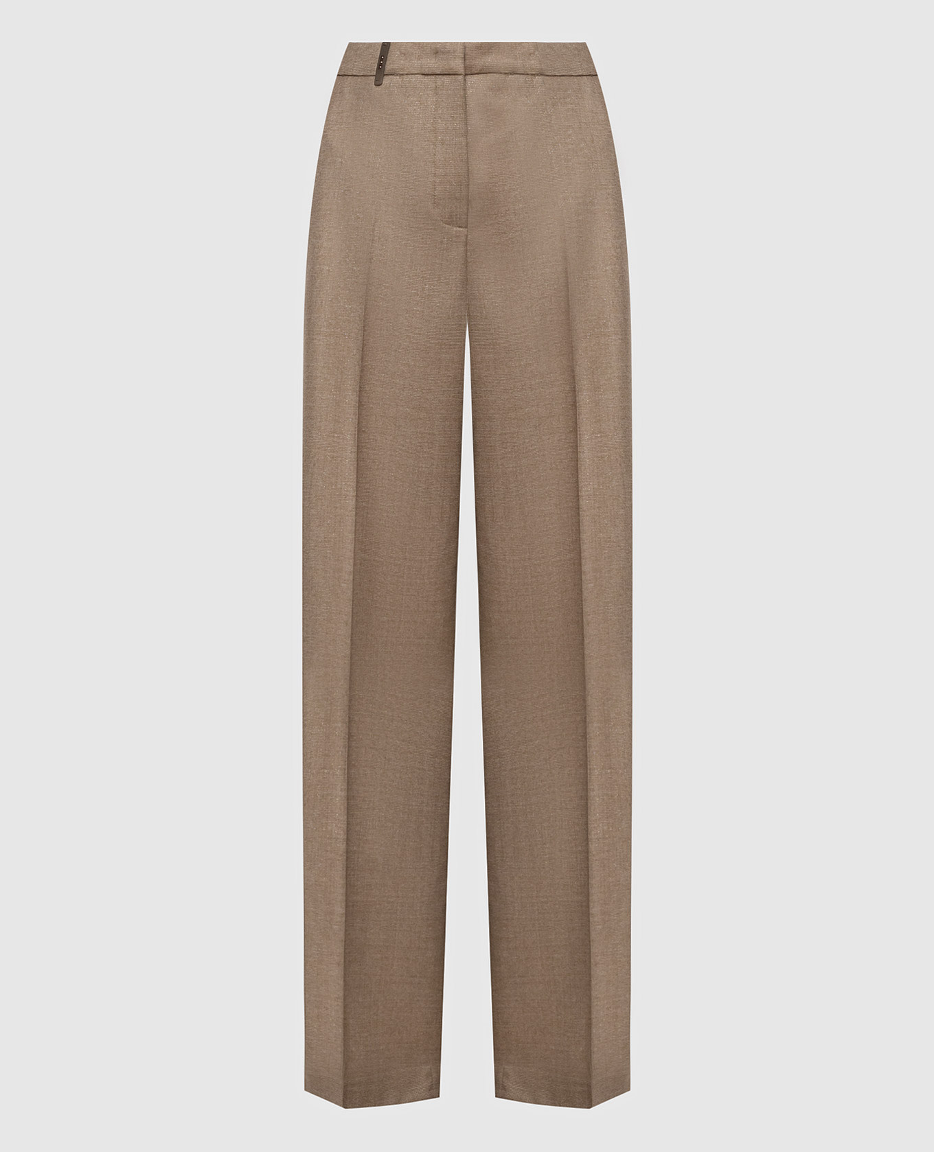 Beige wool pants Peserico