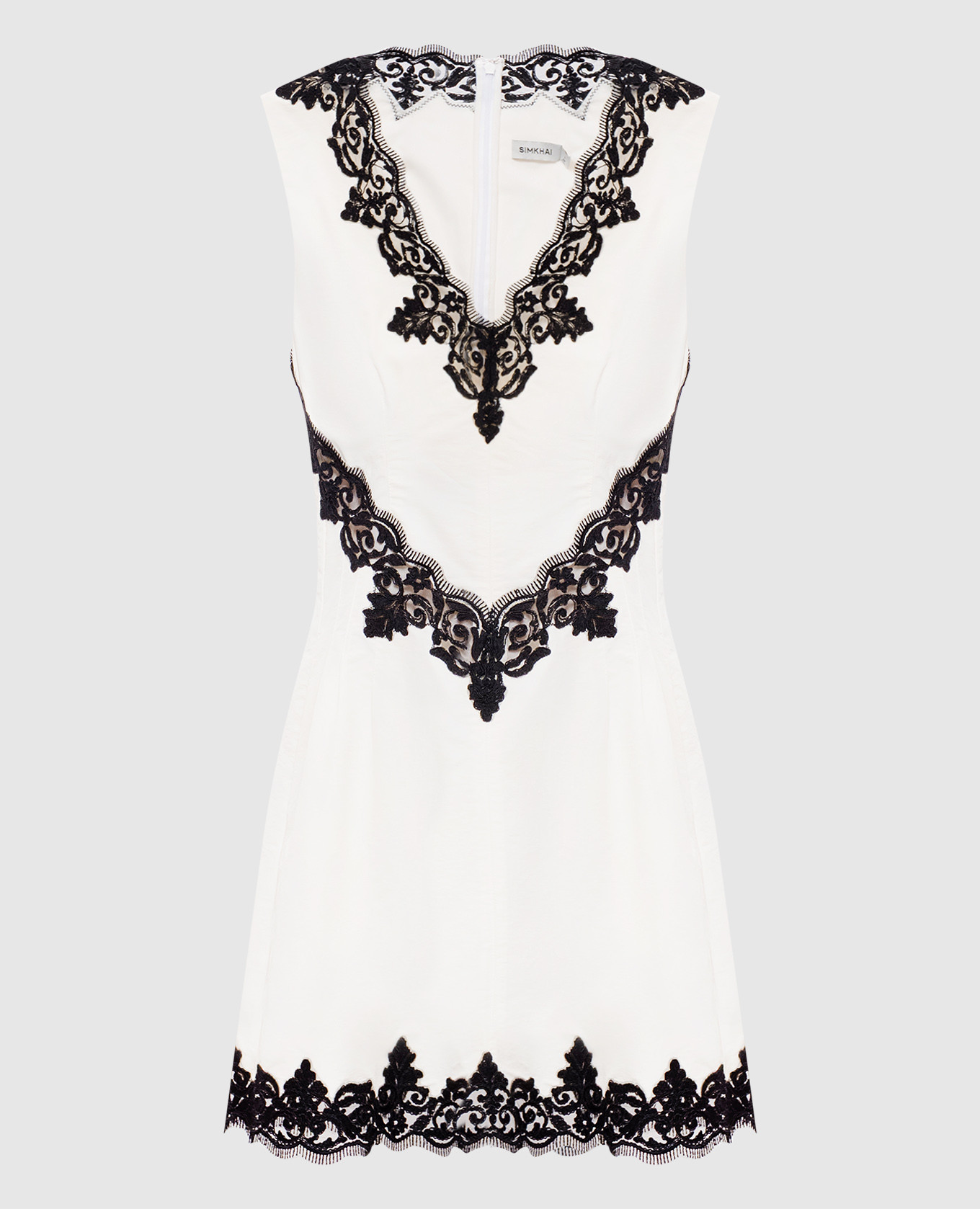 Minna ivory mini dress with lace Simkhai