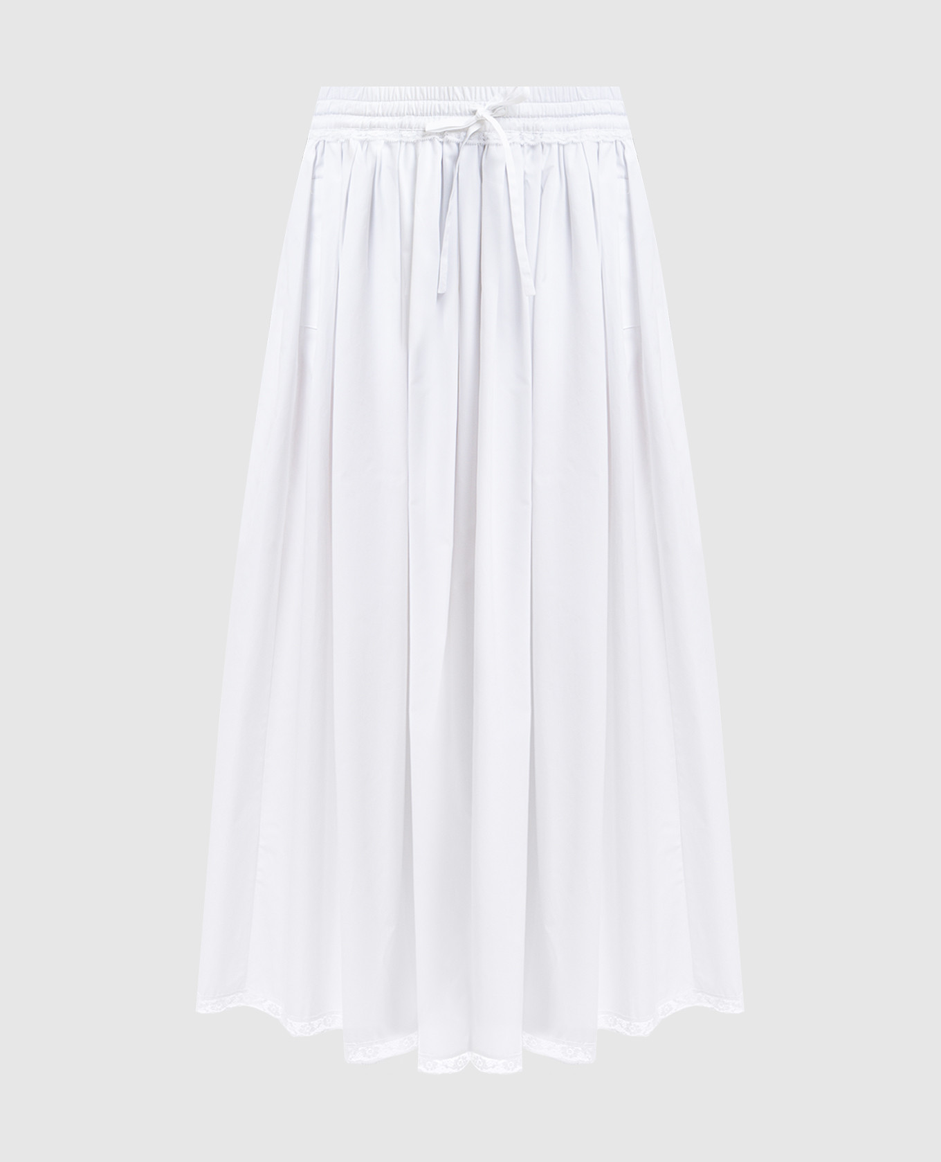 White maxi skirt