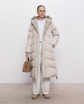 MooRER Beige down jacket WINTRA WINTRASTP