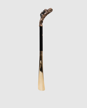 Pasotti Black Spider shoe horn with Swarovski crystals PFPEXXK38