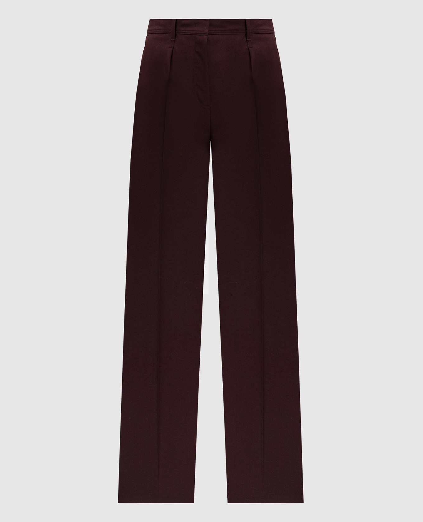 

Burgundy flared trousers CANNES made of wool Max Mara