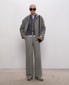 Peserico Gray jacket with wool and cashmere A21082F05EA3197