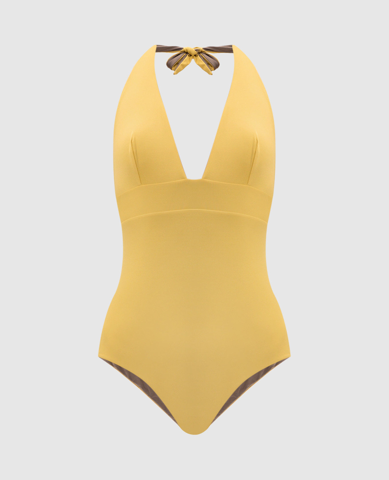 Yellow reversible swimsuit