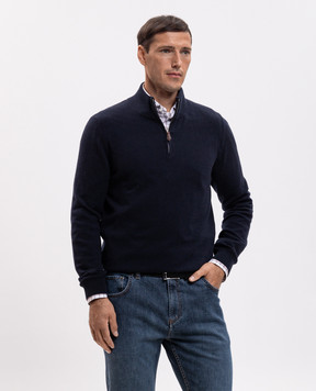 ISAIA Blue jumper MG8493YP003