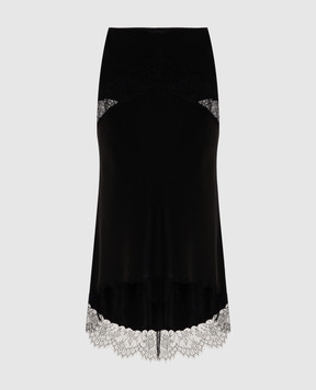 Dolce&Gabbana Black skirt with silk F4DD1TFU1AU